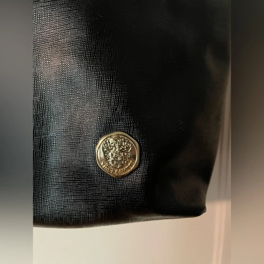 Vince Camuto Black Leather Tote Bag - Picture 6 of 10